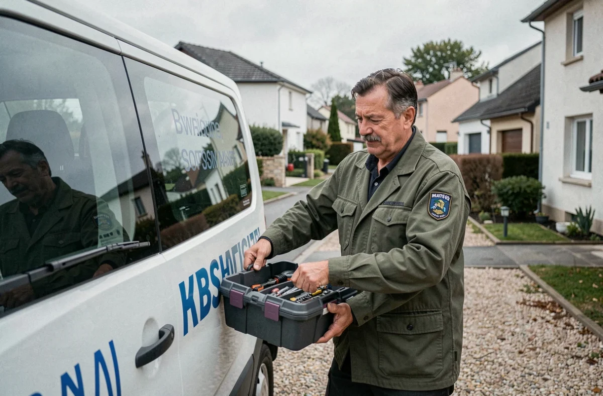 Serrurier Allo-Serrurier Clamart chargeant son véhicule avant une intervention dans le sud du 92