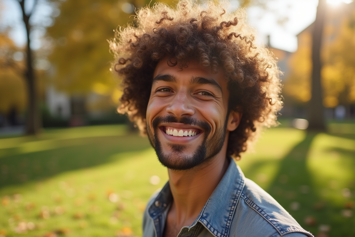 cheveux bouclés
