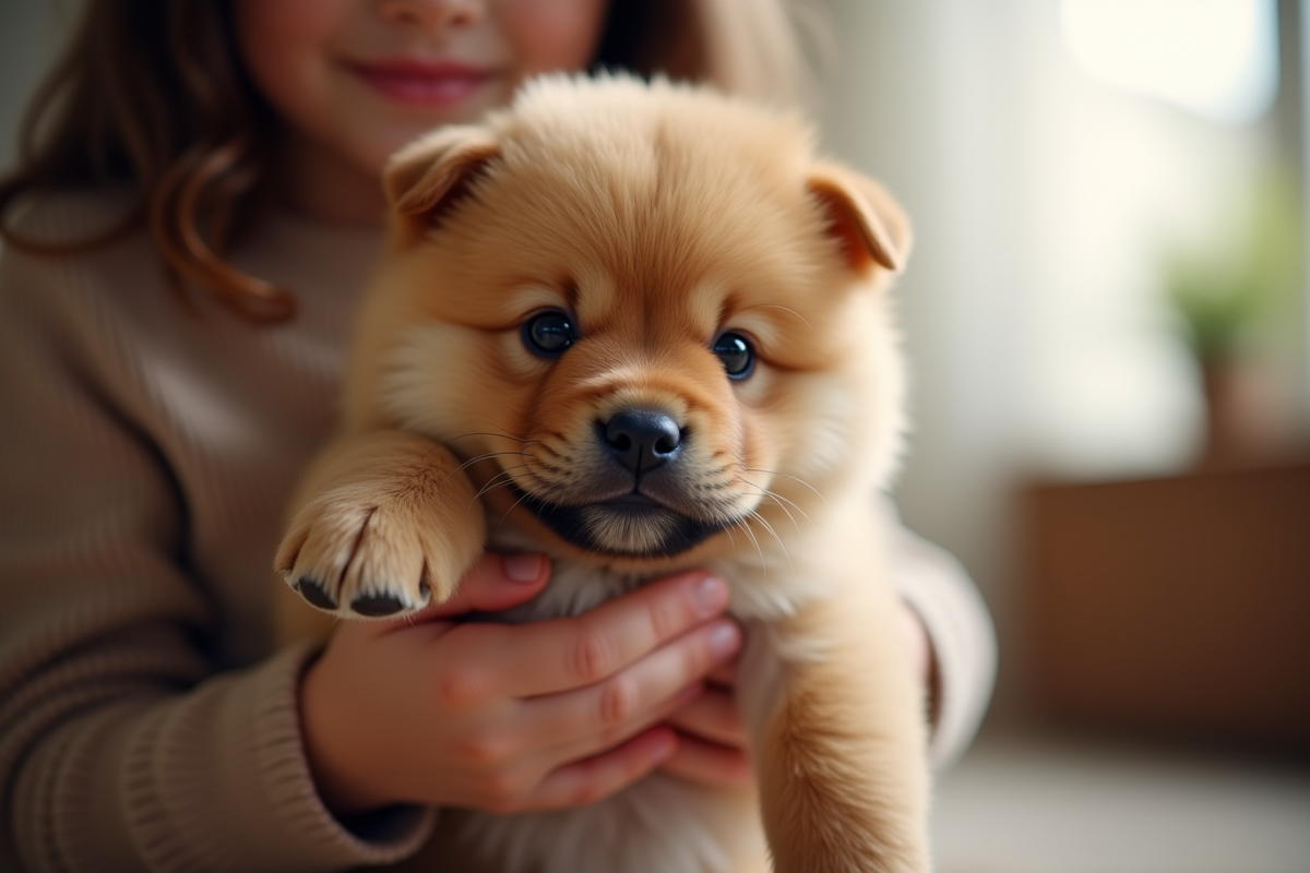 chow-chow chiot