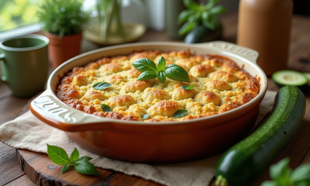 Courgettes en gratin rustique avec topping doré